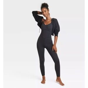 NWOT Black Activewear Jumpsuit